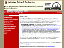Tablet Screenshot of bethanien.info